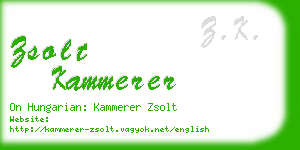 zsolt kammerer business card